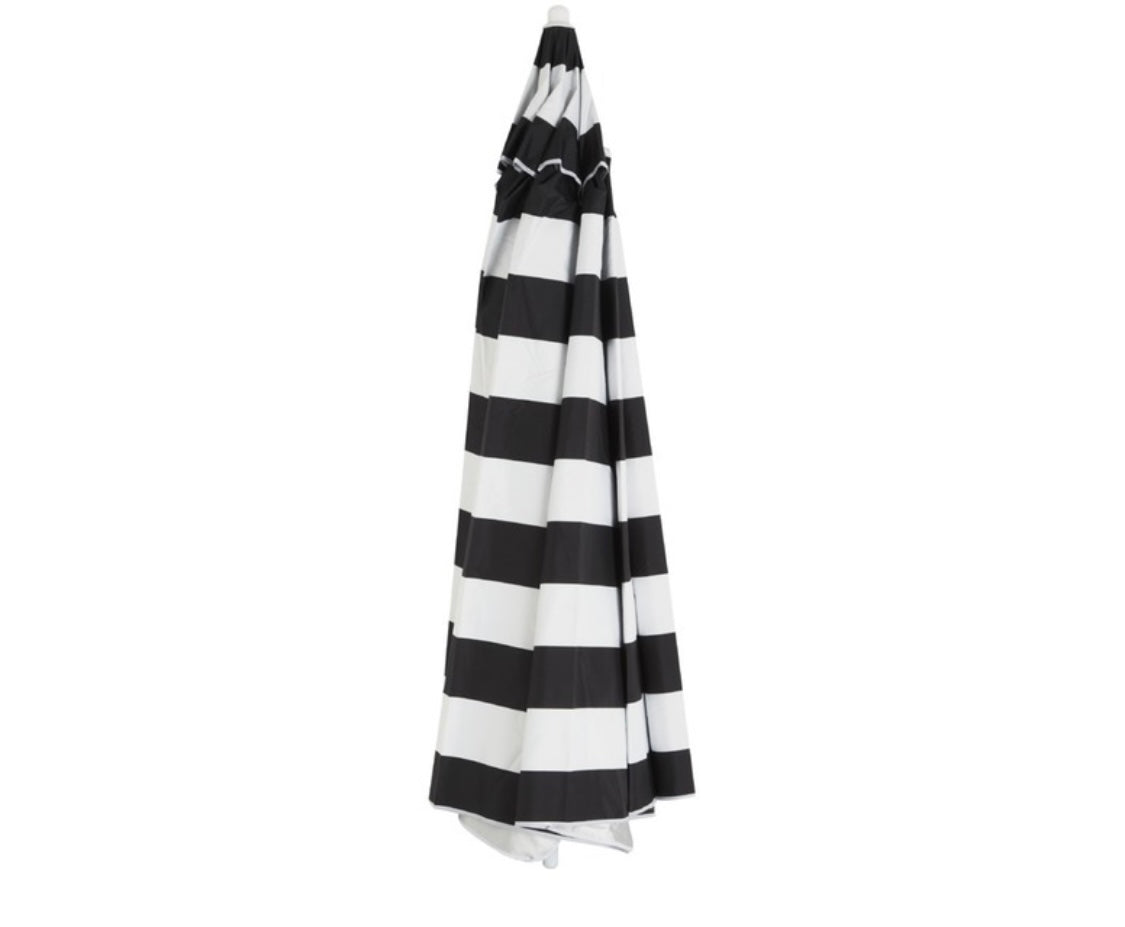 Striped beach umbrella (2.2m diameter)